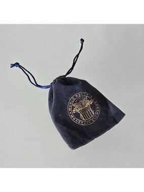 World Reserve Monetary Exchange Drawstring Pouch Coin Purse 5" x 4"